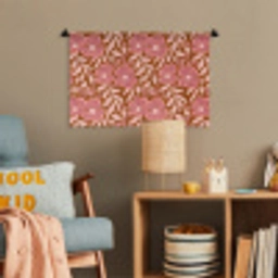 Sfeer - Bloemen - Roze Wandkleed katoen klein 269 -wsfeer4_kind