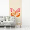 Oranje - Vlinder - Minimalistisch fotobehang vinyl groot -woonkamer
