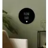 Spreuken - Kleine baas - Quotes Wandcirkel kunststof plaat 5mm dik klein -sfeer3