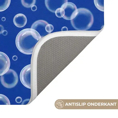 Bubbels - Patroon - Blauw WCmat klein -USP_AntislipNL