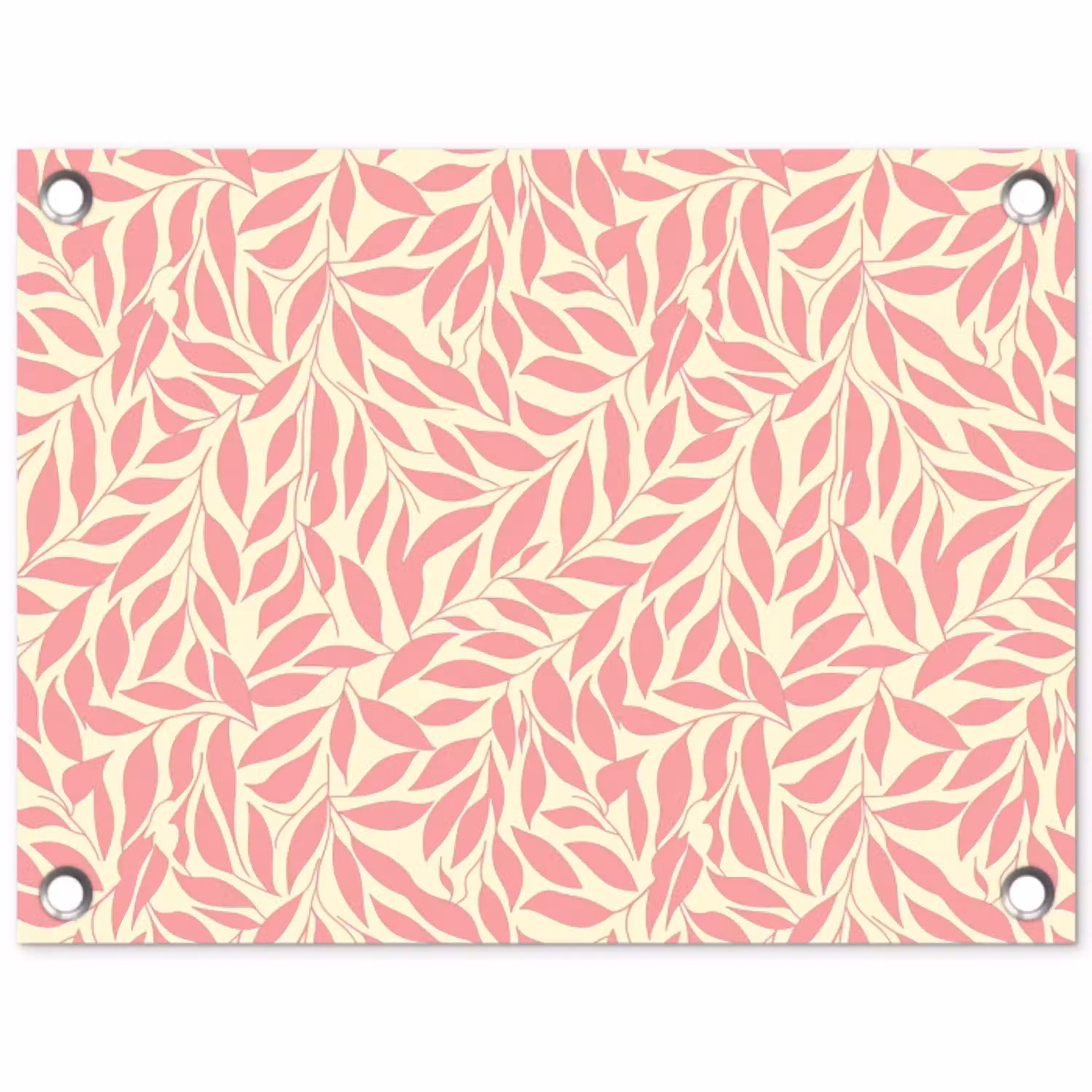 Roze - Bladeren - Dynamisch - Patroon tuinposter los doek klein 239 -3d