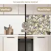 Bloemen -  Patroon - Design - Natuur keuken achterwand 2 middel 871 -voor-na2_DE