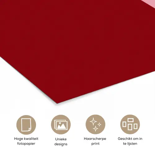 Love - Hart - Rood poster papier klein -closeup_NL