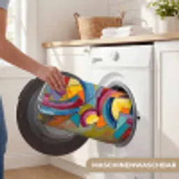 Abstract - Cirkels - Schilderij - Kleurrijk - Dynamisch Badmat klein -USP_WasbaarDE