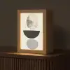 Beige - Japandi - Wabi sabi Light Box met kabel (Tafellamp) klein -z3d_website