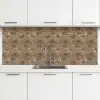 Beige - Graniet - Ruw keuken achterwand 2 middel 871 -3d