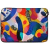 Vormen - Abstract - Stippels - Blauw laptophoes neopreen klein -zkaufland3dotto