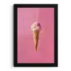 Hoorntje - Schepijs - Roze fotolijst zwart zonder passe partout klein -3d