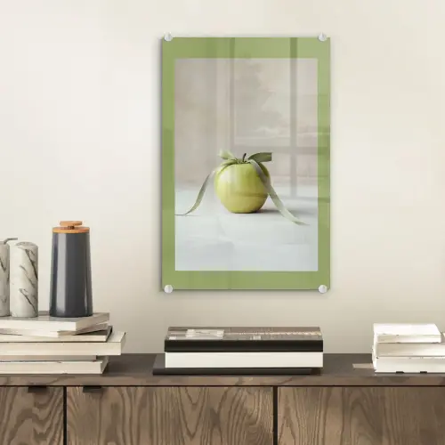 Groen - Appel - Strikje plexiglas 5mm klein -sfeer1