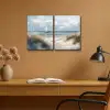 Strand - Verf - Natuur - Boot Canvas - Meerluiken 2 luik klein -sfeer5