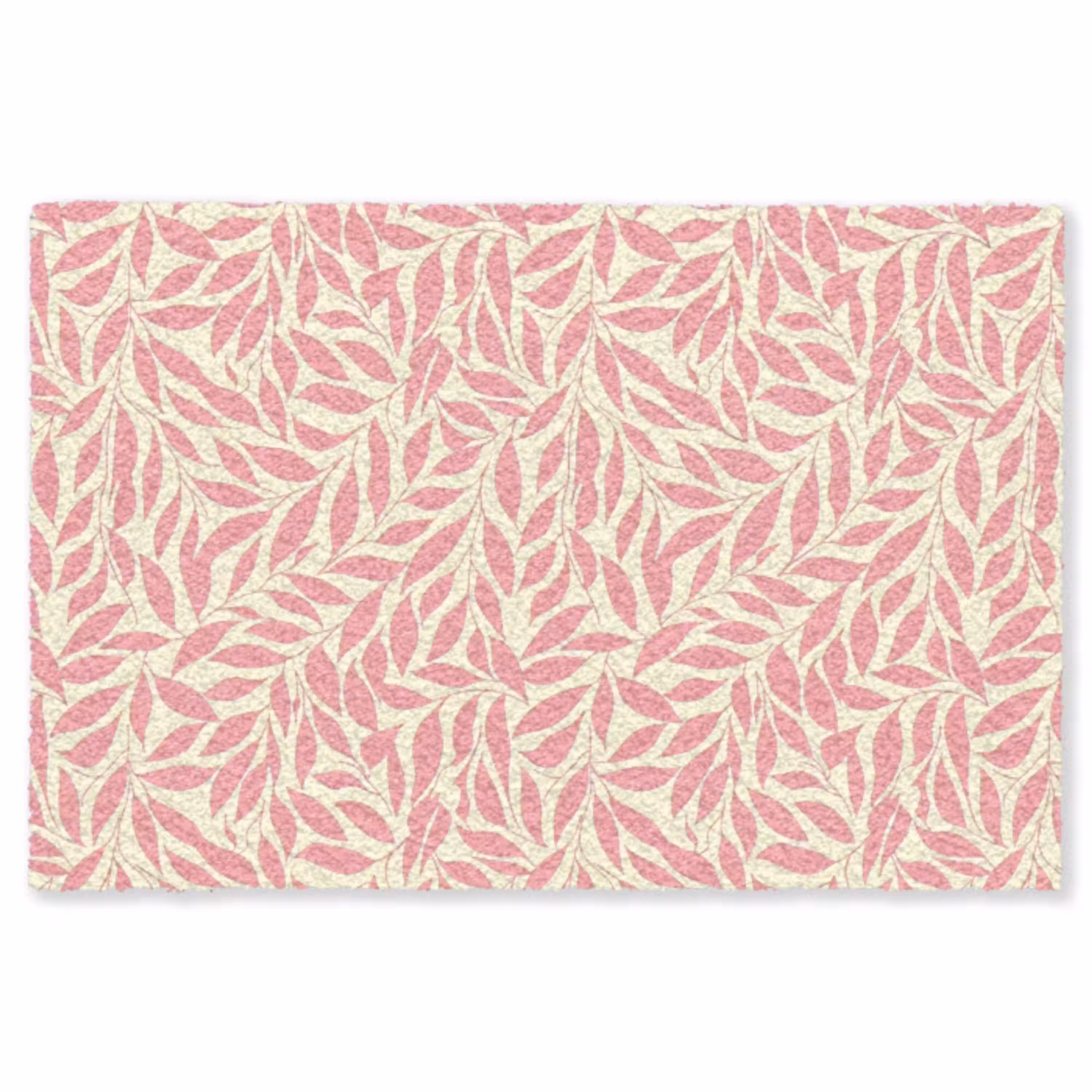 Roze - Bladeren - Dynamisch - Patroon Vloerkleed Rechthoek klein 1091 -3d