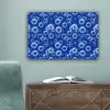 Bubbels - Patroon - Blauw canvas 2cm klein -sfeer4