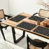 Modern - Geometrisch - Zwart Placemat vinyl groot 368 -zzsfeer4_Kitchenyeah-website