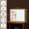 You are art - Kleurrijk - Grafisch Light Box met batterij (Wandlamp) middel -USP_websiteoverzichtNL