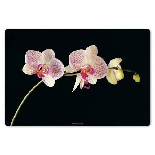 Orchidee - Roze - Bloemen Placemat vinyl groot -zzsfeer1_Kitchenyeah-website