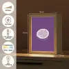 Passievrucht - Zaadjes - Paars - Minimalistisch Light Box met kabel (Tafellamp) klein -USP_NL