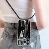 Hardloopschoenen - Rennen - Druppels - Zwart Hoesje iPhone 16 Pro Max met koord klein -sfeer5