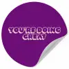 You're doing great - Paars - Bubble letters Wandcirkel behangsticker klein -3d