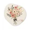Bloemen - Quote - Beige - Lint Wandcirkel Organisch Aluminium middel -3d