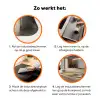 Bloemen - Eieren - Geschilderd Inductie beschermer vinyl 3mm klein -zzzzzzz-td-werking