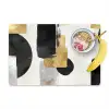 Goud - Rechthoeken - Cirkels - Abstract Placemat vinyl groot -zzzproduct_Kitchenyeah-website