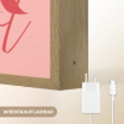 Star girl - Roze - Panter - Ster Light Box met batterij (Wandlamp) middel -USP_websiteoplaadbaarDE