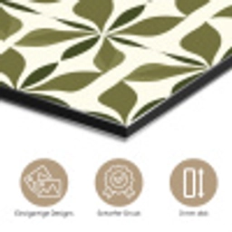 Botanisch - Retro - Groen aluminium wit klein 46 -closeup_DE