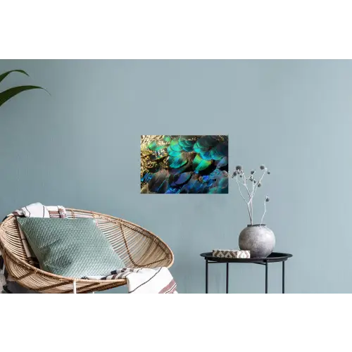 Veren - Pauwveren - Pauw Muursticker klein -plant