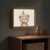 Beer - Boho - Indianentooi - Dieren Light Box met batterij (Wandlamp kind) middel -sfeer5_kind