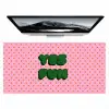 Yes fun - Groen - Roze - Stippen Muismat XXL klein -zzz3d