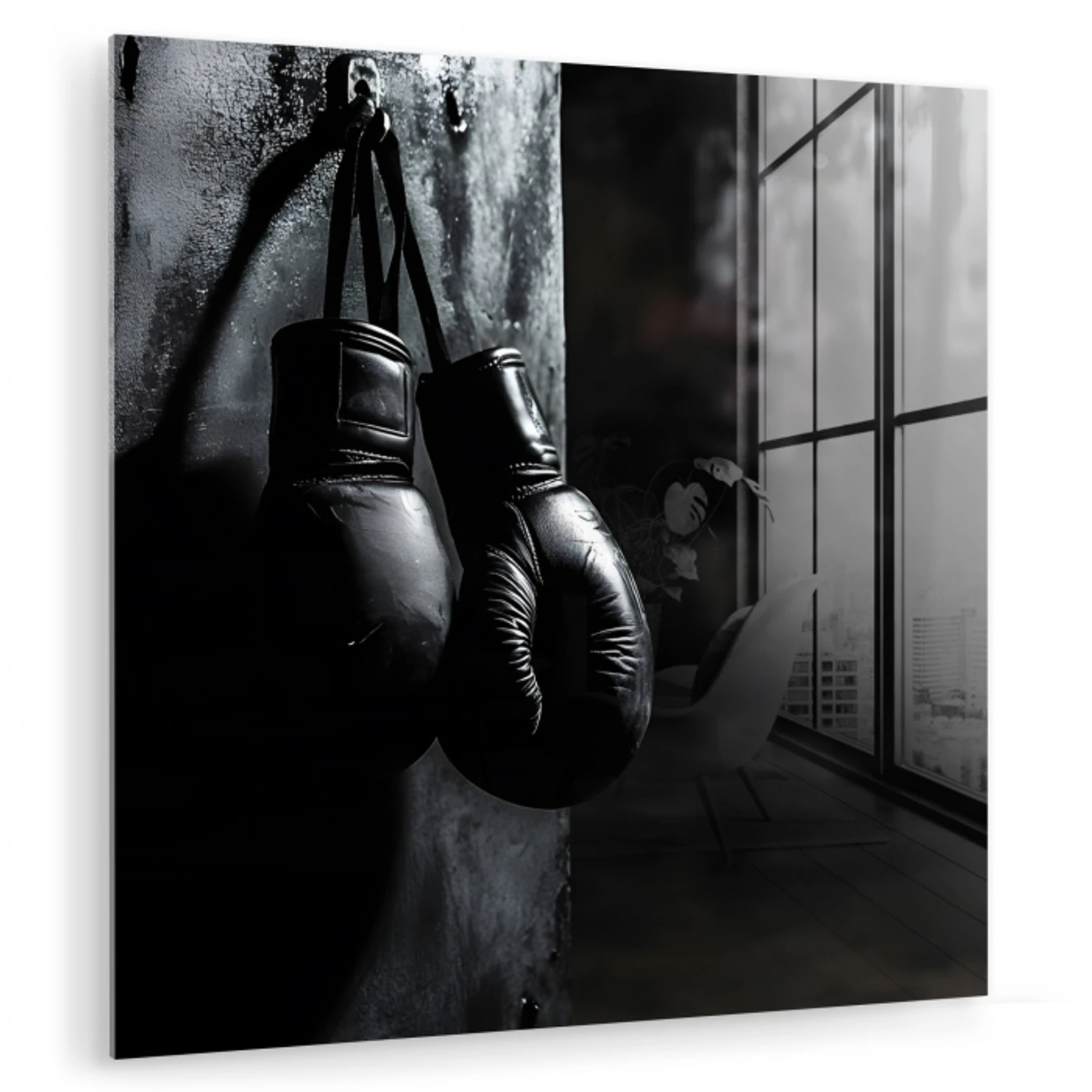 Bokshandschoenen - Muur - Duister - Zwart plexiglas 5mm klein -zzzproduct_nieuw