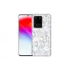 Marmer - Gelaagd - Brekend - Grijsstructuur Telefoonhoesje Samsung Galaxy S20 Ultra klein 358 -dubbelS20Ultra