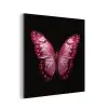 Vlinder - Fuchsia - Grafisch aluminium wit klein -3d