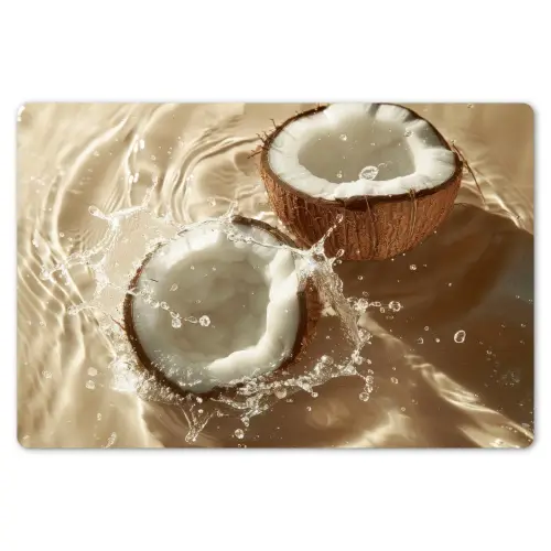 Kokosnoot - Water - Beige - Spetters Placemat vinyl groot -zzsfeer1_Kitchenyeah-website