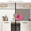 Planten - Anthurium - Groen - Roze keuken achterwand 2 middel -voor-na2_IT