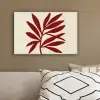 Tak - Bladeren - Rood canvas 2cm klein -sfeer3