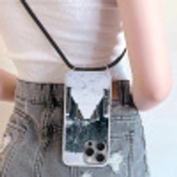 Steiger - Meer - Sneeuw - Bergen - Rustgevend Hoesje iPhone 16 Pro Max met koord klein -sfeer5
