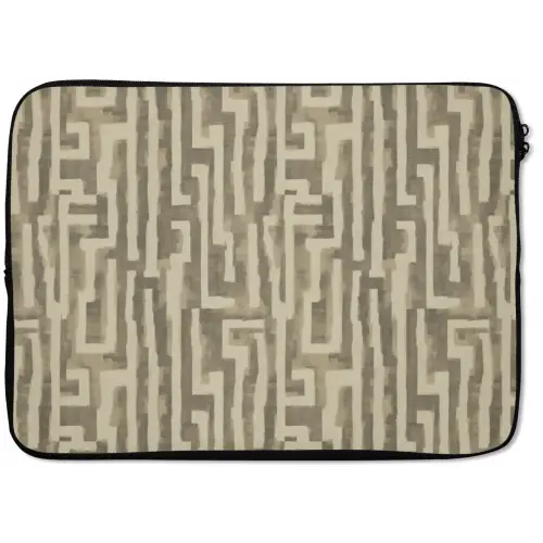 Abstract - Geometrisch - Groen laptophoes neopreen klein 279 -zkaufland3dotto