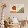 Zon - Abstract - Takken - Oranje Wandkleed katoen klein -wsfeer5_kind