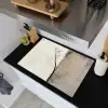 Wabi sabi - Plant - Beige Inductie beschemer met haakjes klein -sfeer1