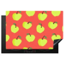 Appels - Modern - Groen Inductie beschermer vinyl 3mm klein 276 -3d