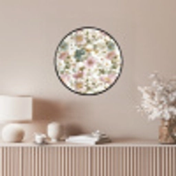 Bloemen - Patroon - Pastel Fotolijst rond zonder passe partout klein 856 -sfeer3
