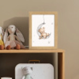 Beer - Maan - Sterren - Kinderen Light Box met kabel klein -sfeer2_kind
