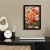 Bloemenveld - Klaprozen - Kleurrijk fotolijst zwart zonder passe partout klein -sfeer1