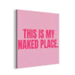 Tekst - Modern - Roze aluminium wit klein -3d