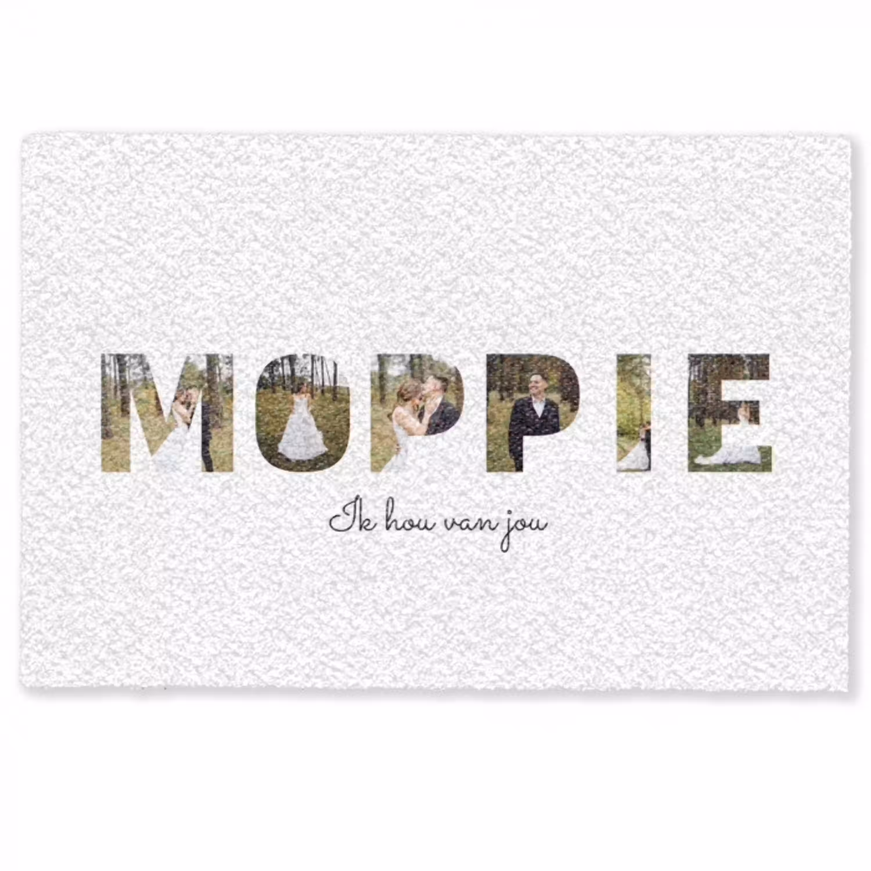 Moppie - Lettercollage Deurmat klein -zkaufland3d