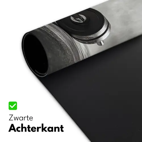 Halter - Gewichten - Zwart Muismat XXL klein -sfeer2