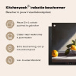 Citroenen - Stilleven - Geel Inductie beschermer vinyl 3mm middel -zzzzzzusp-haakje_NL
