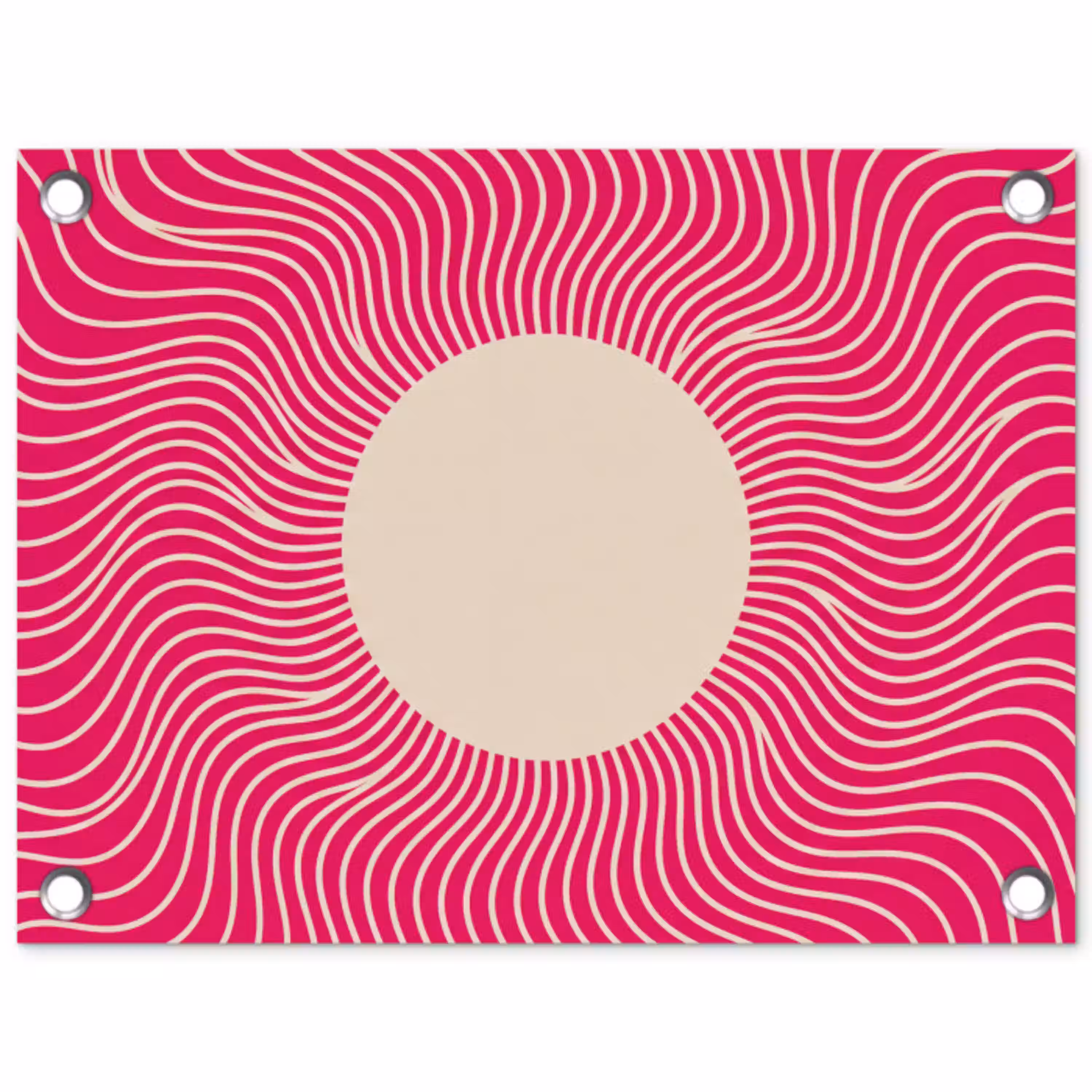Abstract - Patroon - Roze tuinposter los doek klein -3d
