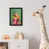 Retro - Vrouw - Stad - Zon fotolijst zwart zonder passe partout klein -usfeer4_kinderkamer